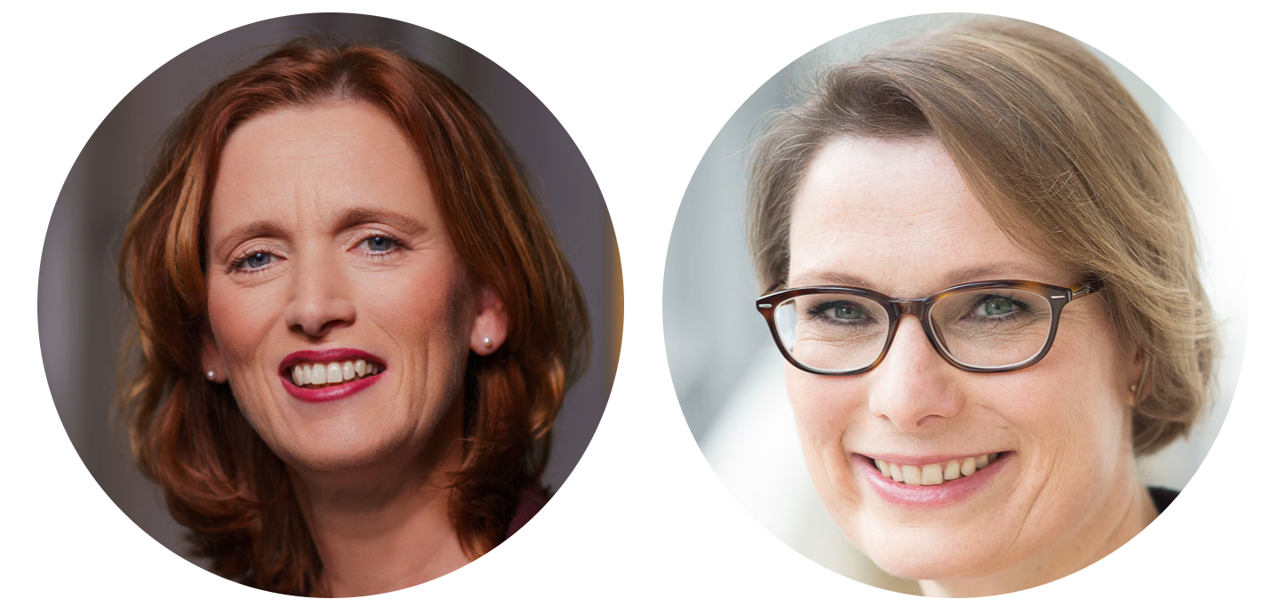 Collage aus Headshots von Karin Prien und Stefanie Hubig