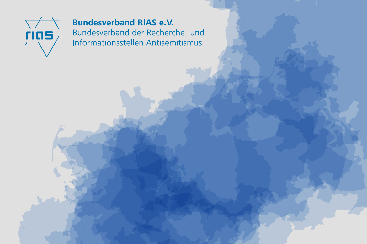 Titelbild des RIAS-Jahresberichts 2024 mit RIAS-Logo und blauer Farbwolke