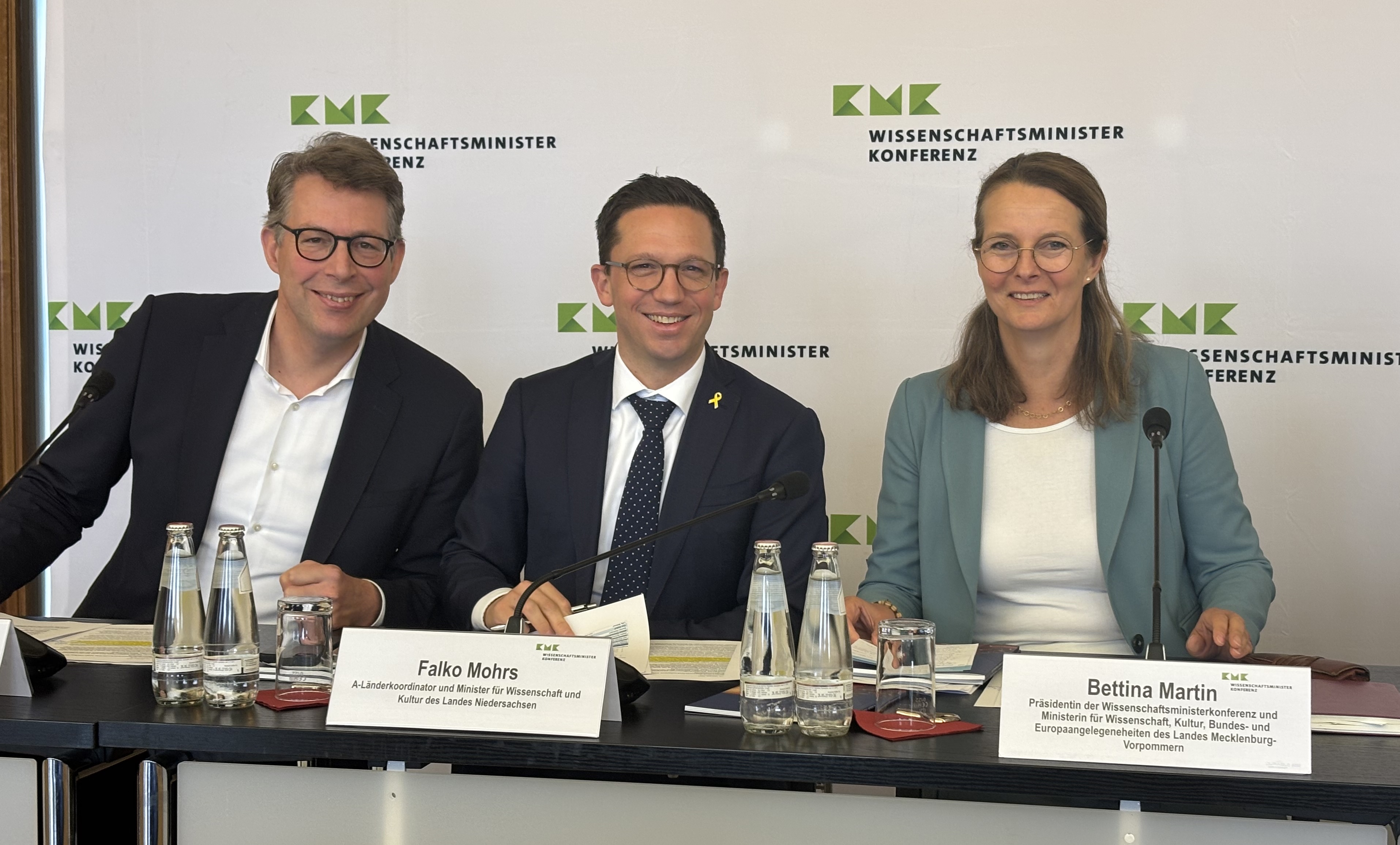 Markus Blume, Falko Mohrs, Bettina Martin (von links)