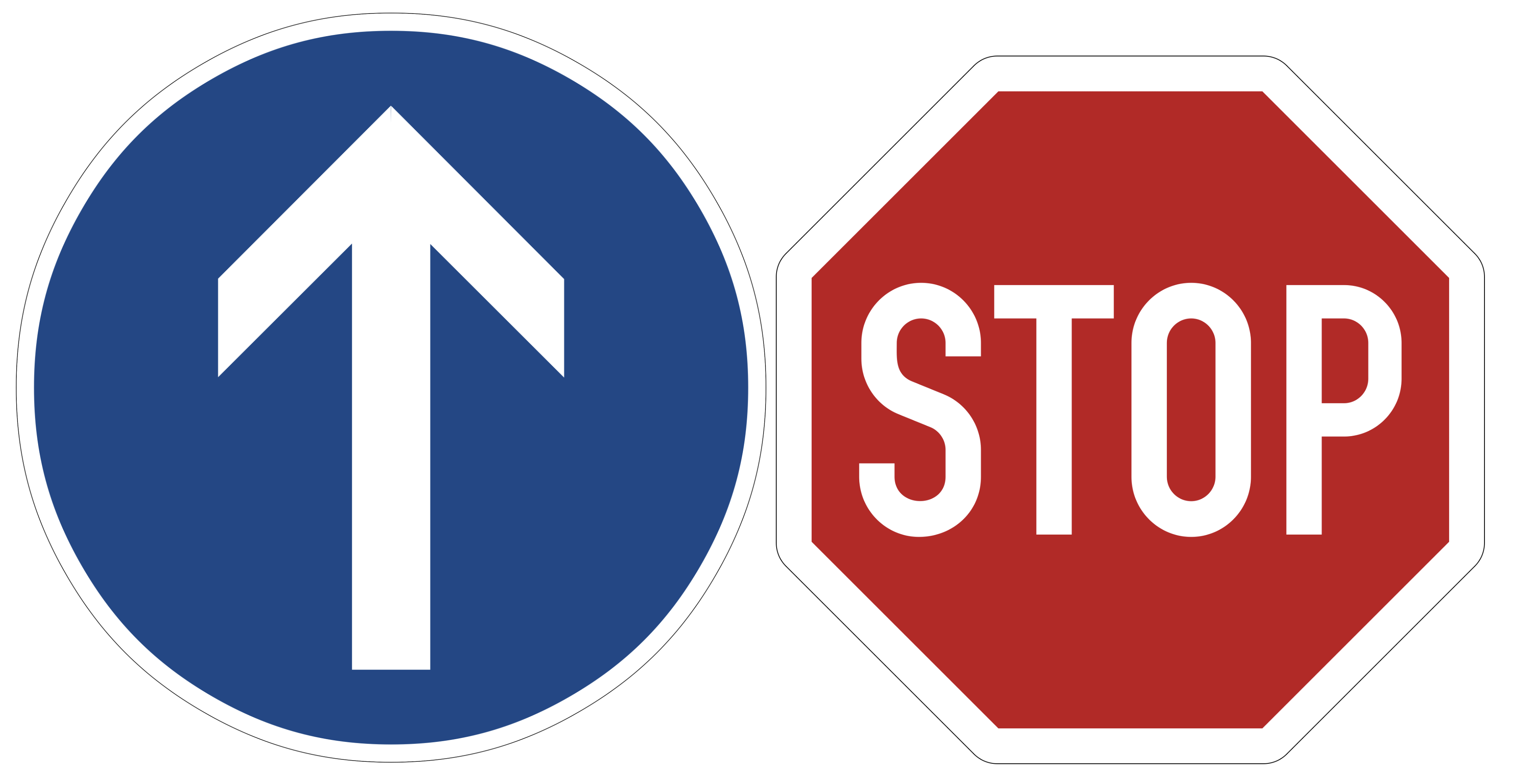 Straßenschilder