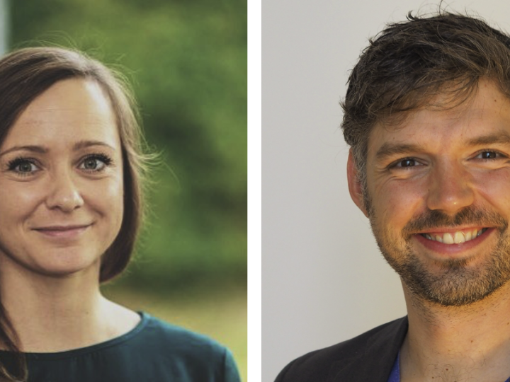 Collage aus Portraitfotos von Christina Wolff und Johannes Freudenreich.