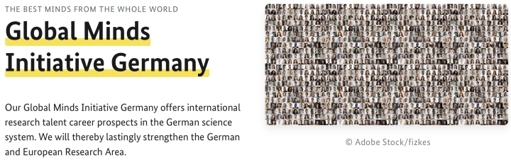 Screenshot der Website