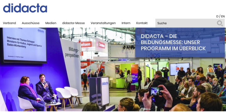 Bild von der didacta Bildungsmesse 2025.