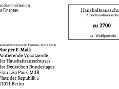 Screenshot Anschreiben Haushaltsausschuss