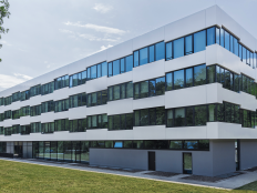 Das CISPA (Helmholtz-Zentrum für Informationssicherheit) in Saarbrücken auf dem Campus der Universität des Saarlandes.