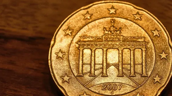 Rueckseite einer 20 Cent Muenze