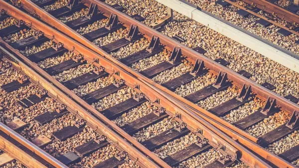 Eine Weiche, die nur geradeaus zeigt